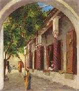 Johann Georg Grimm Arabische Gasse . oil painting artist